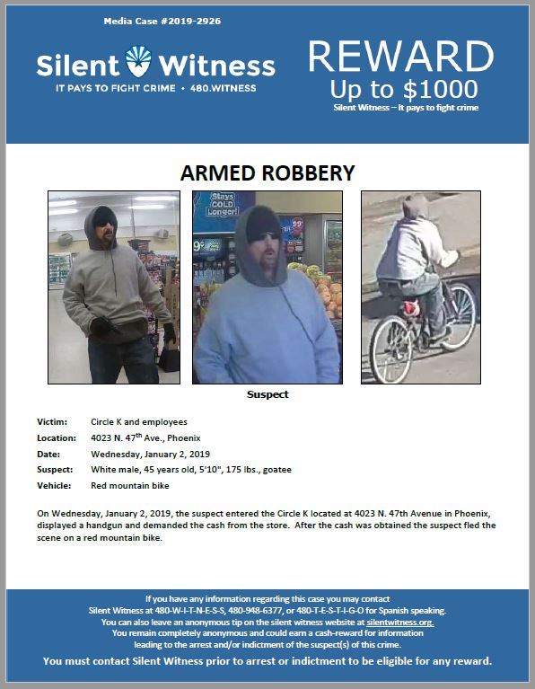 Armed Robbery / Circle K 4023 N. 47th Ave