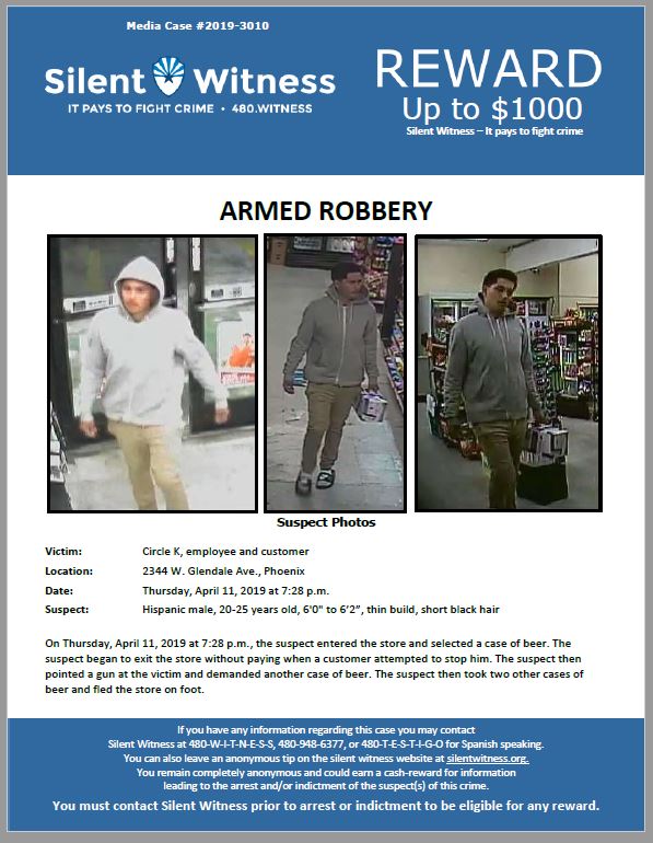 Armed Robbery / Circle K / 2344 W. Glendale Ave., Phoenix