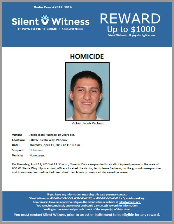 Jacob Pacheco / 600 W. Siesta Way, Phoenix