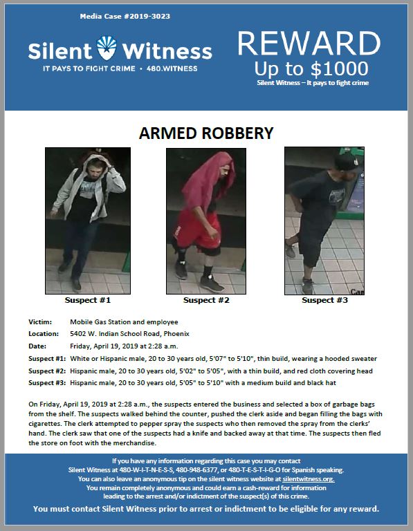 Armed Robbery / Mobile Gas Station / 5402 W. Indian School Road, Phoenix
