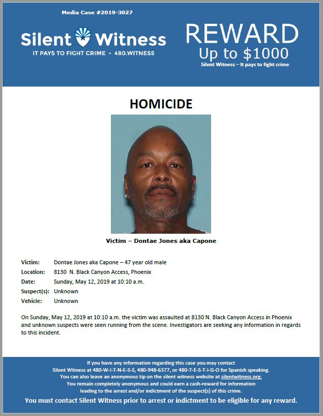 Dontae Jones aka Capone / 8130 N. Black Canyon Access