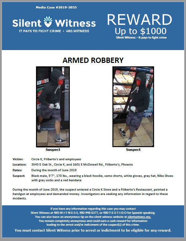 Armed Robbery / Circle K and Filiberto’s