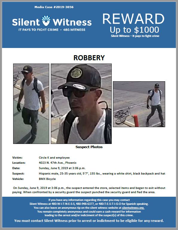 Robbery / Circle K / 4023 N. 47th Ave., Phoenix