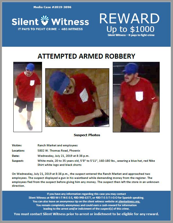Attempted Armed Robbery / Ranch Market / 5802 W. Thomas Road, Phoenix