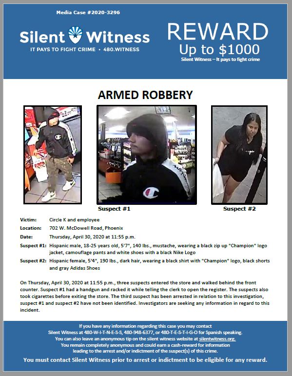 Armed Robbery / Circle K / 702 W. McDowell Road, Phoenix