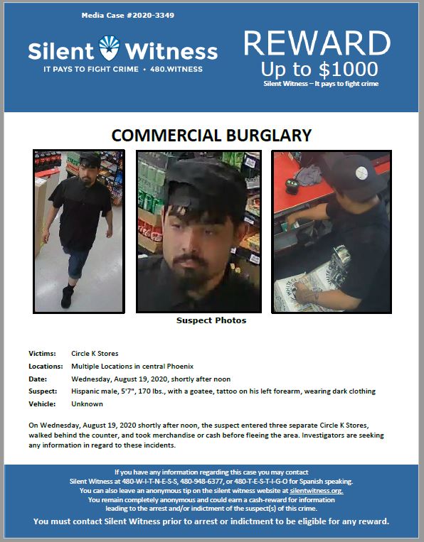 Commercial Burglary / Multiple Circle K Locations / Phoenix