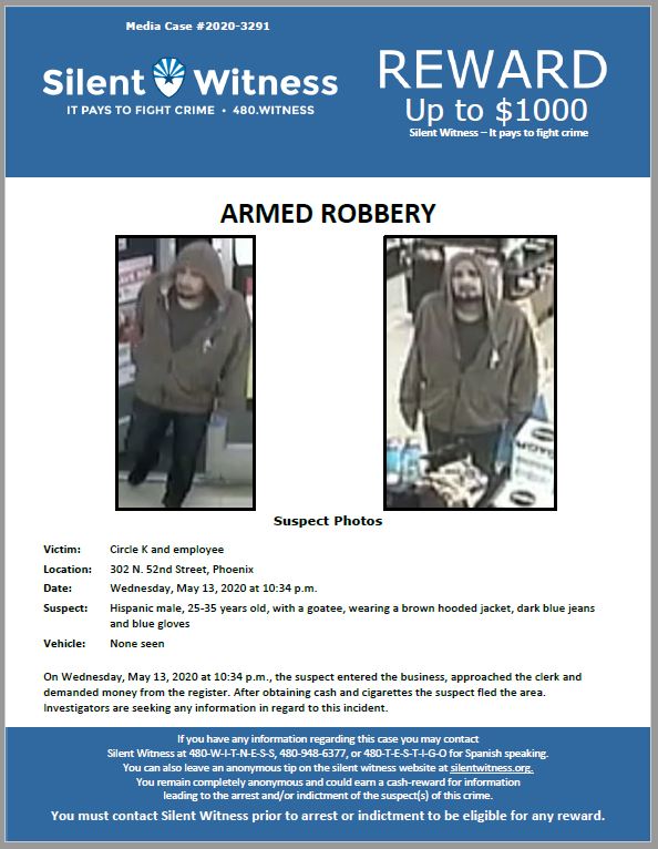 Armed Robbery / Circle K / 302 N. 52nd Street, Phoenix