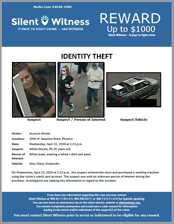 Identity Theft / 1950 W. Baseline Road, Phoenix
